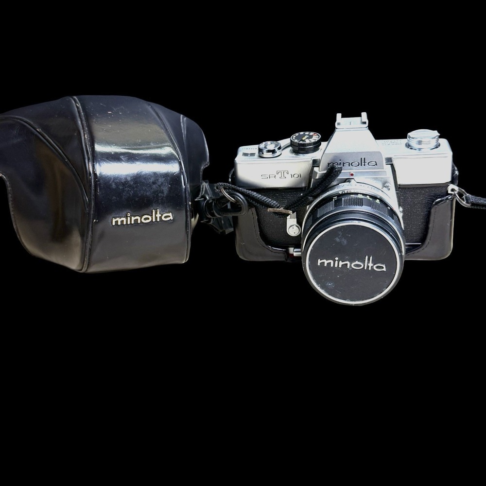 Minolta‎ SRT101 SRT 101 35mm Film SLR Camera with 58MM lens and Case